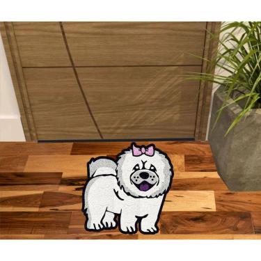 Imagem de Tapete Vinil Cachorro Dog Chow Chow Formato Para Portas Sala