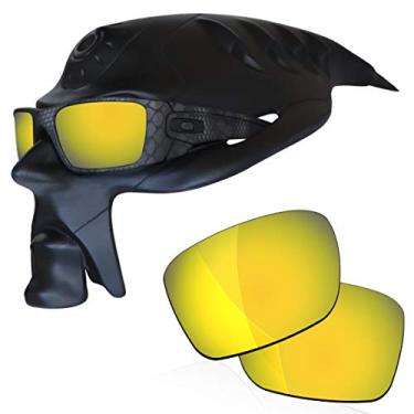 Imagem de RockShell Lentes polarizadas de reposição para óculos de sol Oakley Fuel Cell OO9096 - Racing Gold
