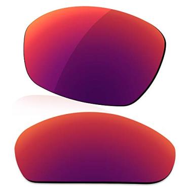 Imagem de LenzReborn Lente polarizada de substituição para óculos de sol Oakley Juliet - roxo real - espelhado polarizado