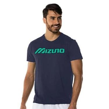 Imagem de Camiseta Malha Mizuno Masculina Big Logo Gola Redonda-Masculino