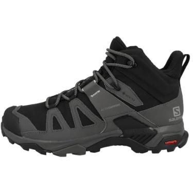 Imagem de Salomon Tênis de caminhada masculino X Ultra 4 Mid Wide GTX, Preto/ímã/azul pérola, 8.5