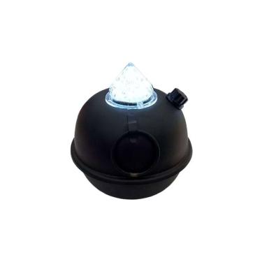 Imagem de Luminária de Mesa Decorativa Bujãozinho de Metal a Pilha Com Led Branco Dimerizável e Alça