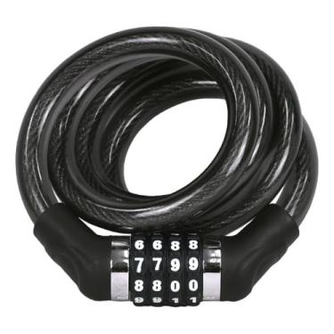 Imagem de Tranca Cadeado Corrente Segredo Bike Moto Portão Aço, Alta Segurança, Resistente à Corrosão, Proteção para Veículos, Ideal para Ciclismo, Motocicletas e Portões Externos Cadeado Senha Segurança Mtb.