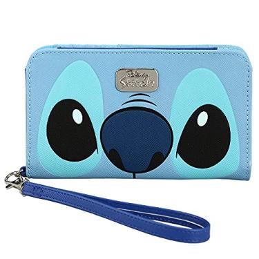 Imagem de Bioworld The Stitch And Flowers Screen Printed Tech Wallet Wristlet
