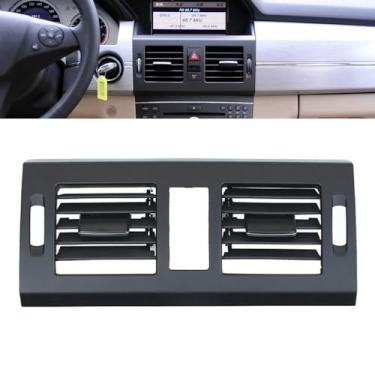 Imagem de Goodithy Tampa de saída de saída de ar frontal, substituição de painel de grade de ar condicionado interior AC para Mercedes Benz GLK Class X204 180 200 220 260 350 2008-2012 (Central)