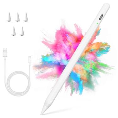 Imagem de Caneta Stylus para iPad com Rejeição de Palma, Lápis Ativo para (2018-2022) Apple iPad Pro (11/12,9 polegadas), iPad Air 3ª/4ª/5ª Geração, iPad 9ª/8ª/7ª Geração, iPad Mini 5ª/6ª Geração