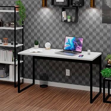 Imagem de Mesa Para Escritório Estilo Industrial 1,50m Tpo 25mm (Branco)