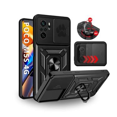 Imagem de Capa Capinha Armor Anti Choque Ring Luxo Para Poco M5s 4G (Tela 6.4) + Anel Giratório + Proteção De Câmera - Proteção Militar