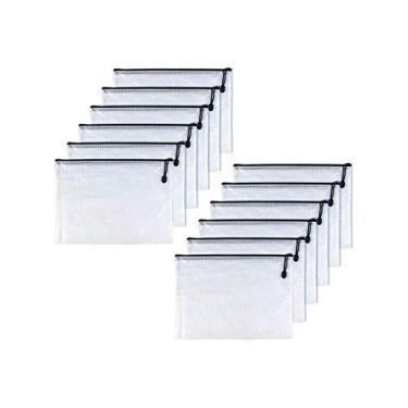 Imagem de Oaimyy -A6 (11,4 cm x 16,5 cm, 12 peças), pasta de plástico com zíper para documentos, bolsa com zíper, pastas de arquivos para escola, escritório, viagens, quebra-cabeças, organização de jogos