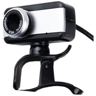 Imagem de Web Cam Brazilpc V4 1.5M Com Microfone Preta/Prata