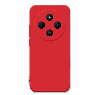 Imagem de Capa Capinha de Silicone Aveludada para Xiaomi Redmi 14C (Vermelho, Xiaomi Redmi 14C)