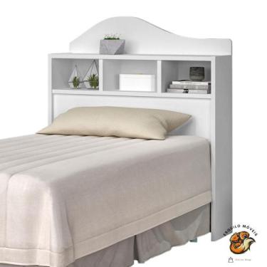 Imagem de Cabeceira Box Irlanda Solteiro Flex Branco J&A Móveis - J & A