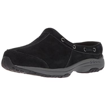 Imagem de Easy Spirit Mule Travelport feminino, Camurça preta, 7.5