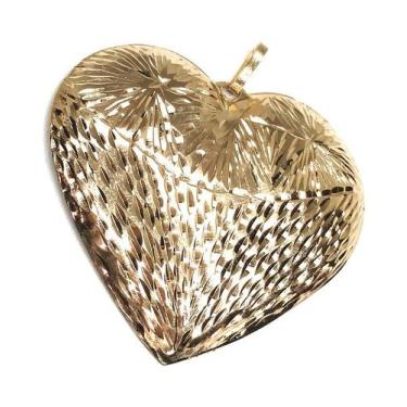 Imagem de Pingente de ouro 18k Coração Grande - Elegancy Joias