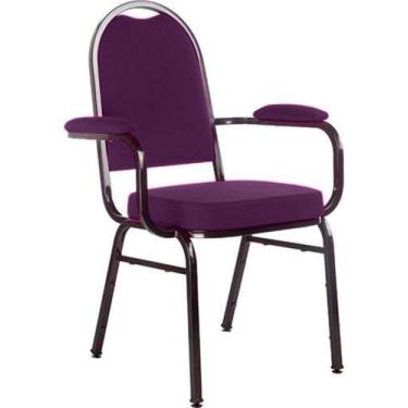 Imagem de Cadeira com braços para Auditórios Linha Hotel Roxo - Design Office Mó