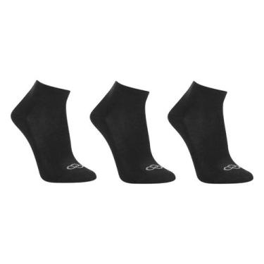 Imagem de Kit Meia Olympikus Cano Baixo Masculina - 3 Peças, Preto, 39/44
