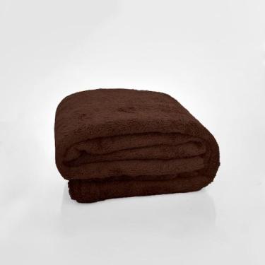 Imagem de Manta Casal Microfibra Lisa Celta Chocolate - CORTTEX, Marrom