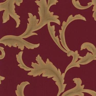 Imagem de Papel De Parede K&G Arabesco Clássico Vermelho E Dourado - K&G Papel D