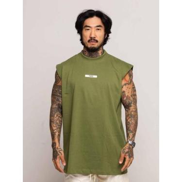 Imagem de Regata Oversized Rubber - thpe store, Verde musgo, P