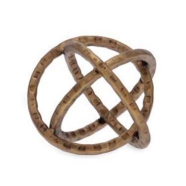 Imagem de Escultura em metal esfera infinita P - Pra Casa Decor