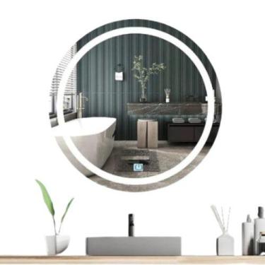 Imagem de Espelhos Redondo de 50cm,  Com Led Neutro e Touch Screen - Espelhos Pr