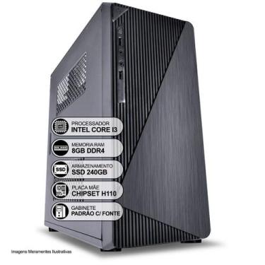 Imagem de Computador Desktop, Intel Core I3-7100 3.90 GHz, 8GB RAM DDR4, SSD 240