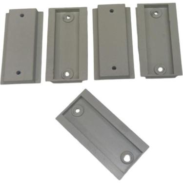 Imagem de Kit 5 Trilho Suporte para Disjuntor Din em ABS Plástico para Painel El