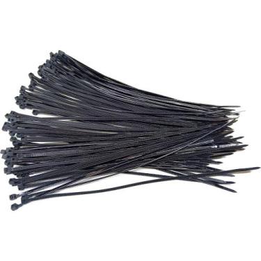 Imagem de Abraçadeira Nylon 2,5 x 200mm Cinta Plástica Fita Preto 100 Peças - 3M