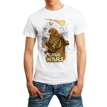 Imagem de Camiseta Masculina Branca Star Wars 30 - DESIGN CAMISETAS, Branco, EG
