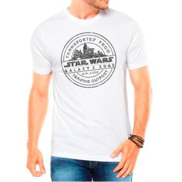 Imagem de Camiseta Masculina Branca Star Wars Filme 04 - DESIGN CAMISETAS, Branc
