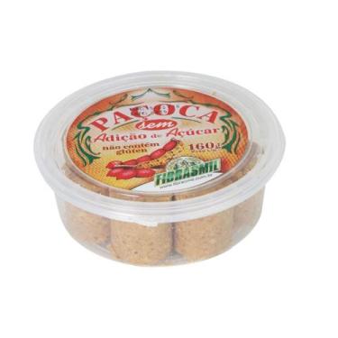 Imagem de 2 Unid Paçoca Rolha Sem Adição De Açúcar Fibrasmil 160g Cd