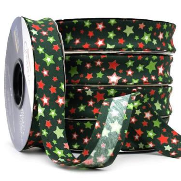 Imagem de Viés Estampado Largo 25mm 20 metros - 606 Estrela Natal 3 - Cinderela