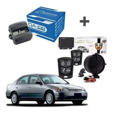 Imagem de Kit Alarme Look Out AL 25 XR + Módulo De Vidro Quantum QA108 Honda Civ