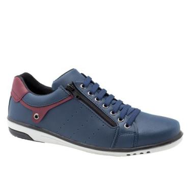 Imagem de Sapatenis Tenis Masculino Moda Casual Básico Sola Macia Lisa Estiloso 