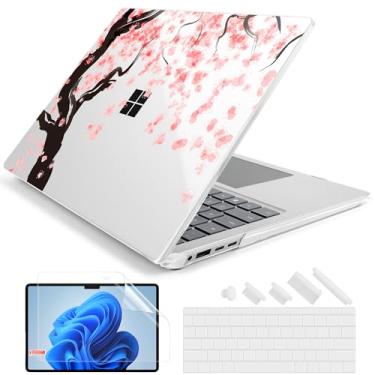 Imagem de Batianda Capa para laptop Microsoft Surface de 13,9 polegadas com tela sensível ao toque Copilot+ PC 2024 (7ª edição), padrão criativo, durável, resistente a arranhões, com capa de teclado e protetor