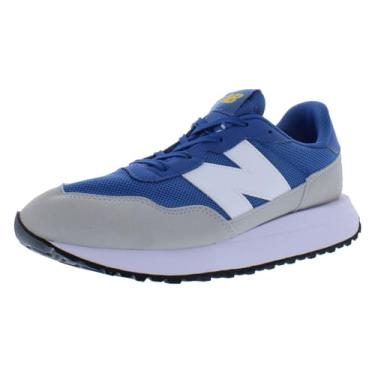 Imagem de New Balance Tênis feminino 237 V1 com cadarço, Azul/cinza, 22 BR
