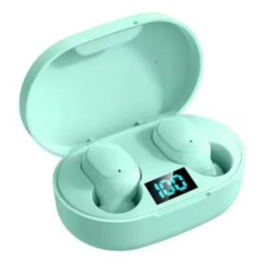 Imagem de Fone de ouvido E6S TWS Wireless Bluetooth - Cores Variadas (Verde)