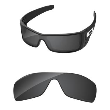 Imagem de PapaViva Lentes de substituição para óculos de sol Oakley Batwolf OO9101 27 mm, Preto liso, Batwolf