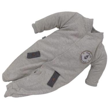 Imagem de Macacão Bebê Menino Zafielo Pettenati Inverno Enxoval Rf 558, Cinza, G