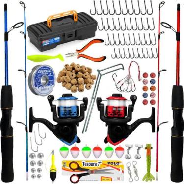 Imagem de Tralha De Pesca Completo Vara Molinete Maleta Pronto P/ Uso - Summer