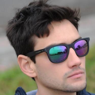 Imagem de Óculos De Sol Jackdaw 51 Masculino Fosco Semi Espelhado