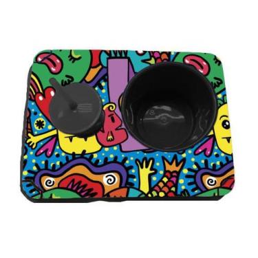 Imagem de Almofada Bandeja Pipoca Balde e 1 Copo Personalizado Monstros - Deluzz
