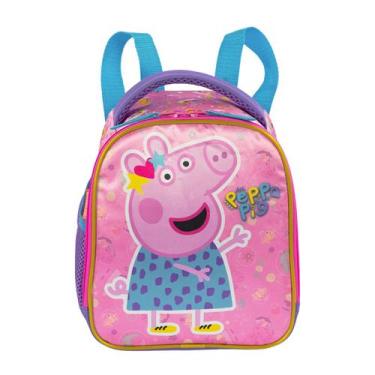Imagem de Lancheira Térmica Escolar  Grande Peppa Pig - Bolsa Creche - Luxcel