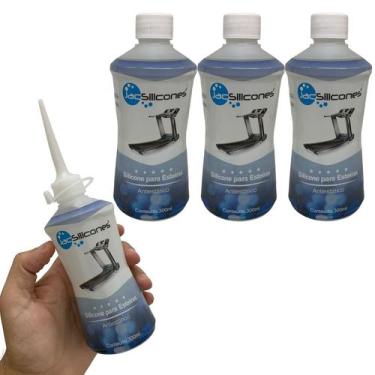 Imagem de Kit 3 Silicones Puro Lubrificante Esteira Bicicleta Elétrica e Uso Ger