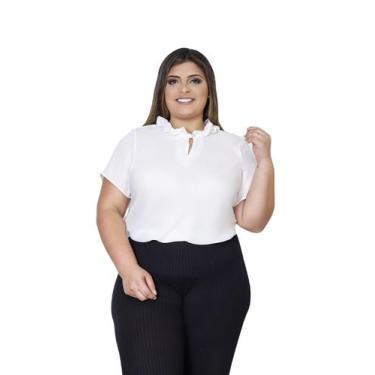 Imagem de Blusa manga curta feminina plus size barata sku:bp16 - R.S MODAS, G1, 