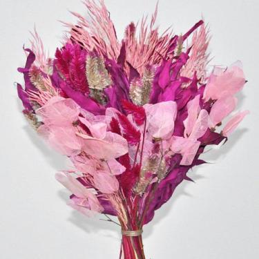 Imagem de Buquê de flores desidratadas rosa decoração - Beauté