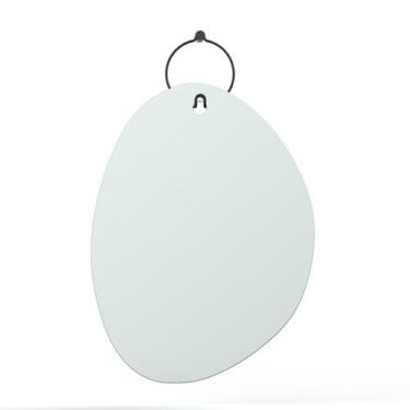 Imagem de Espelho Decorativo Aramado Wire Boll Preto 60x45cm Orgânico - E2G Desi