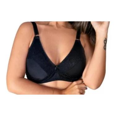 Imagem de Sutiã em Suplex, sem bojo,sem aro,alças reforçadas,com detalhe em rend