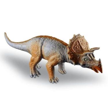 Imagem de Dinossauro De Brinquedo Em Vinil Triceratops 26cm Cometa 052