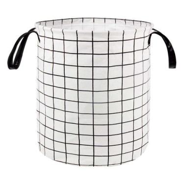 Imagem de Cesto Organizador Multiuso 40l Grid Grande Flexível Roupas -  Mor, Bra